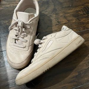 Reebok muted pink sneakers